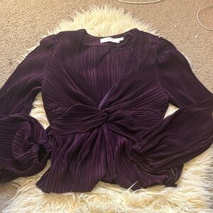 ASTR the label textured blouse